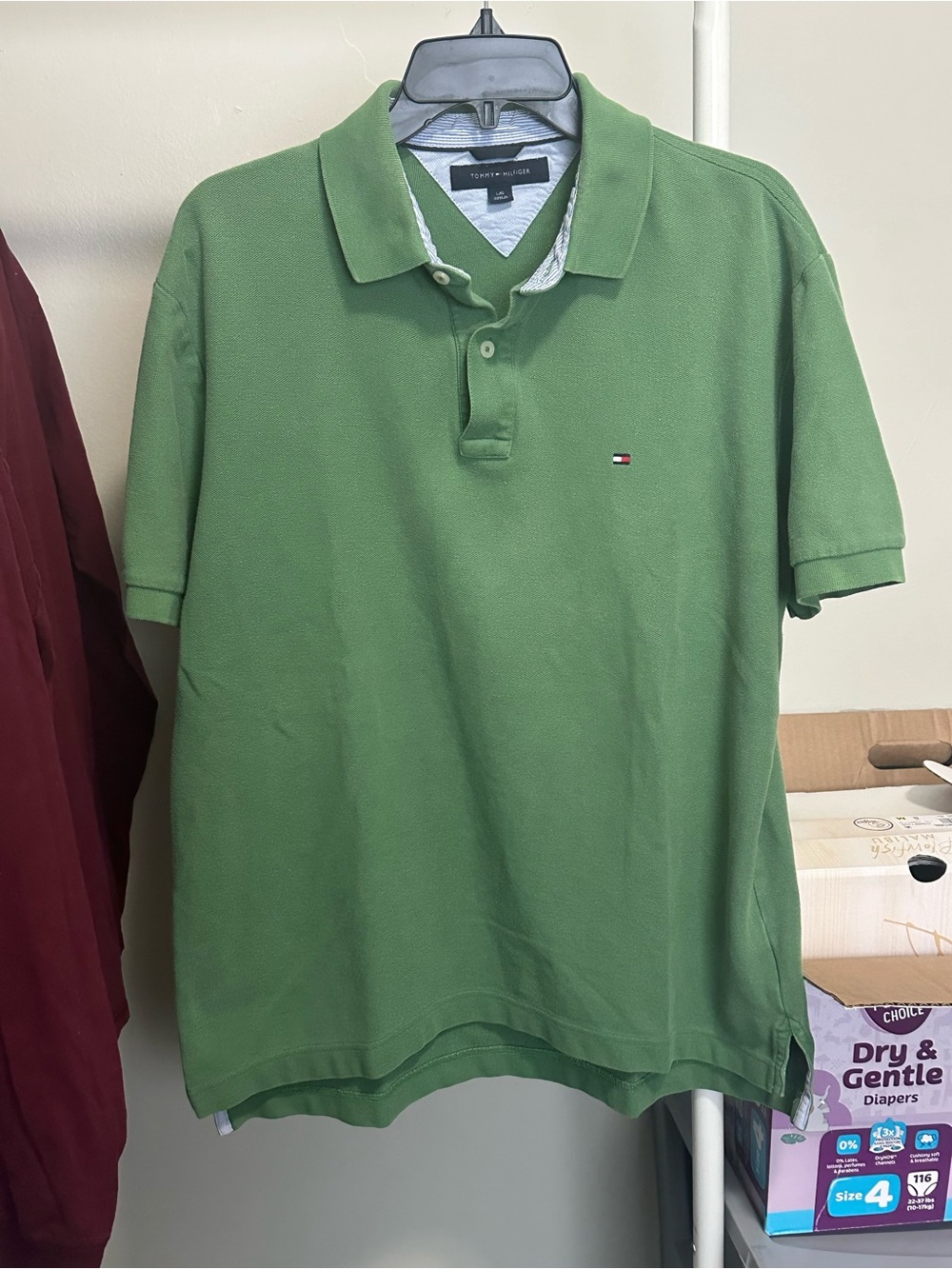 Tommy Hilfiger Green shortsleeve polo size large